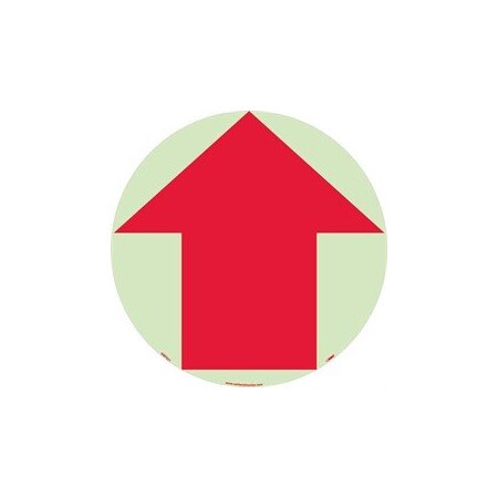 Nmc WALK ON FLOOR SIGN, GLOW, 17, GWFSM21 GWFSM21